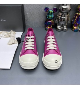 Rick Owens FW25 Concordians Baskets Rose Chaud/Lait/Lait de Vache Pleine fleur Cuir