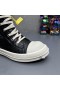 Rick Owens Ramones Python Leder-Sneakers In Schwarz/Milch