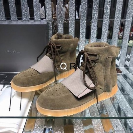 Rick Owens Υψηλός-Τοπ Παπούτσια Εργασίας Στο Στρατό Πράσινο/Κίτρινο